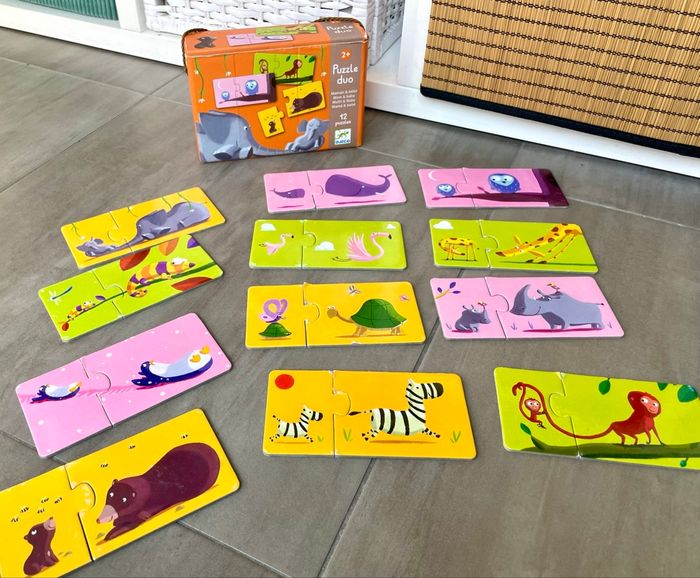 Boite puzzle duo Djeco, mamans et bébés - photo numéro 4