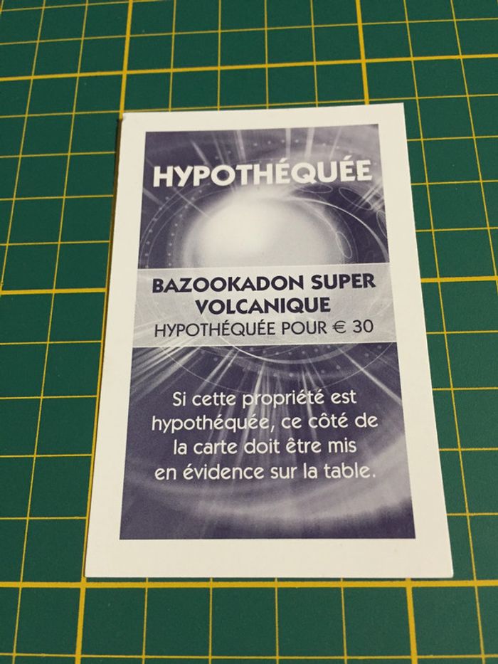 Carte Bazookadon super volcanique pièce détachée Monopoly Duel Masters Hasbro Parker Wizards #A64 - photo numéro 2