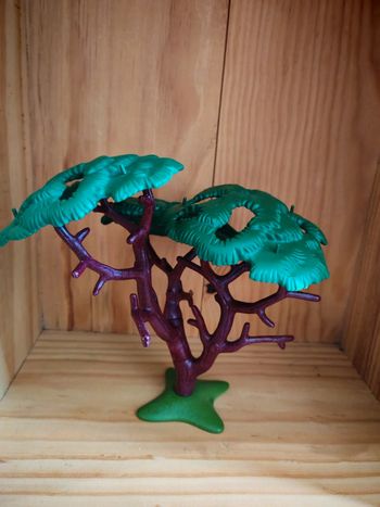Playmobil végétation arbre avec feuillage western savane zoo