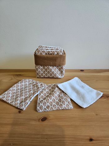 Panier de 10 lingettes réutilisables 