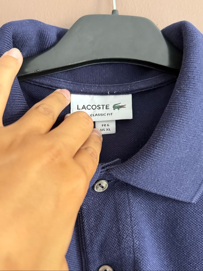 Polo Lacoste bleu - photo numéro 3