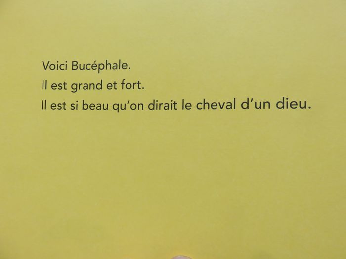 Album 4 à 8 ans : Bucéphale. (Pénélope Jossen - L'école des loisirs) - photo numéro 3