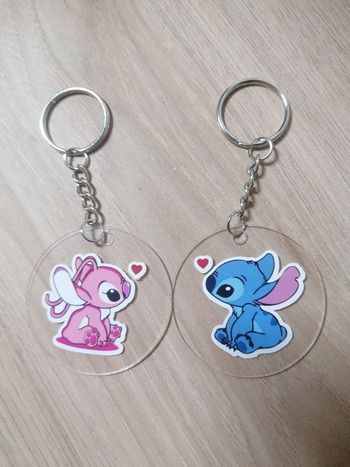 Porte clé Stitch et Angel