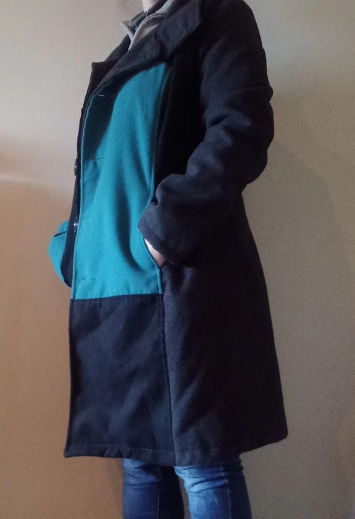 Manteau laine 3 couleurs - photo numéro 10