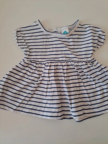 Robe été rayé tunique
