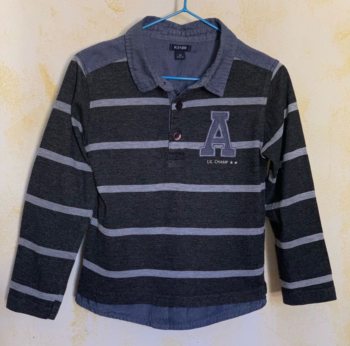Polo effet chemise 2 en 1 Kiabi 4 ans