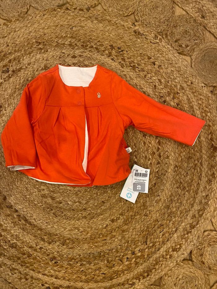 Gilet réversible fille 6 mois Obaibi - photo numéro 3