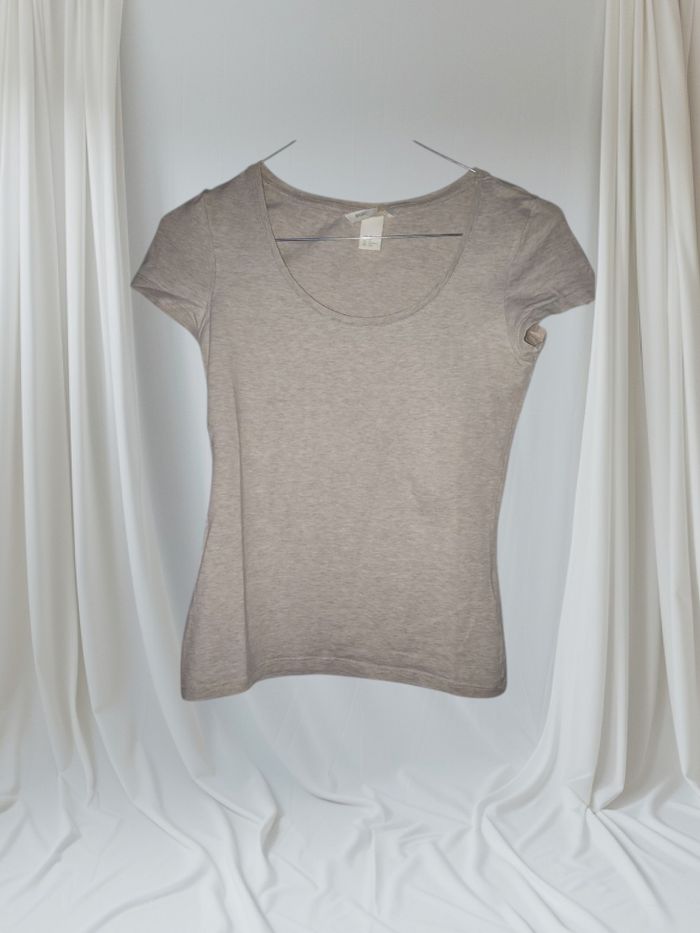 Tee-shirt beige femme taille XS - photo numéro 2
