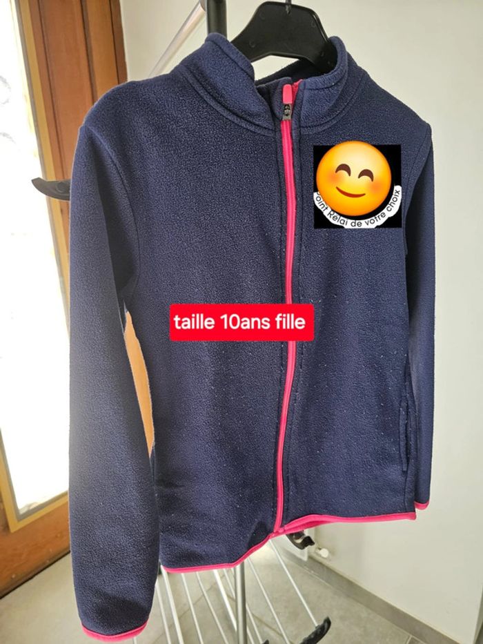 Veste polaire 10 ans