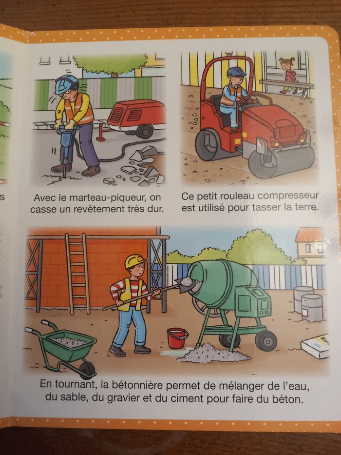 Livre l'imagerie des tout petits les engins de chantier - photo numéro 7