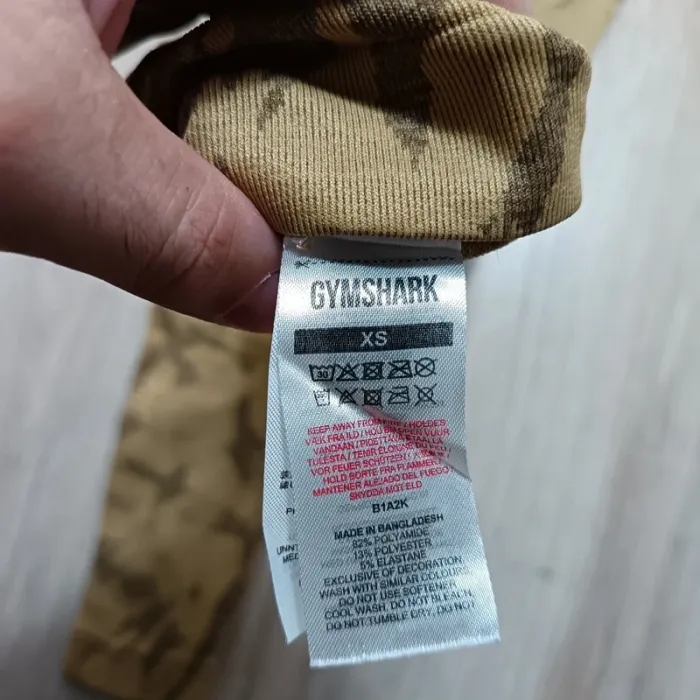 Legging gymshark femme XS jaune camouflage - photo numéro 4