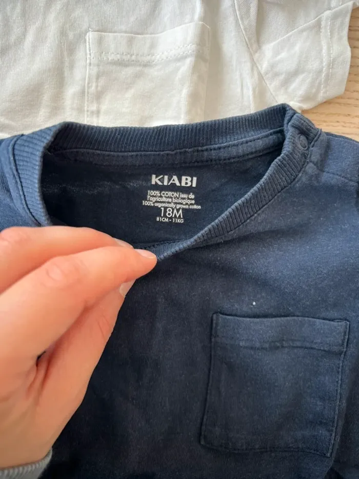 Lot de 2 T shirts Kiabi 18M - photo numéro 3