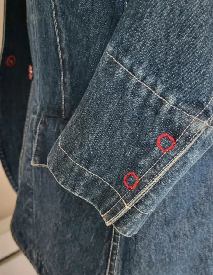 Veste en jean bleue foncée A.Ventilo Taille 36 - photo numéro 4