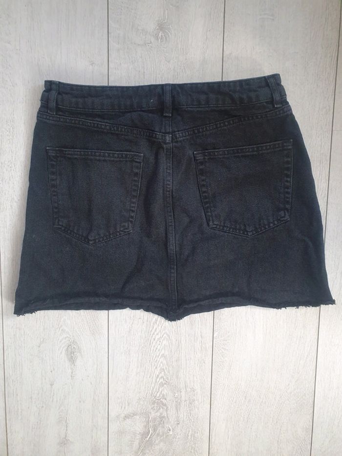 Jupe Courte Jeans Noir - photo numéro 2