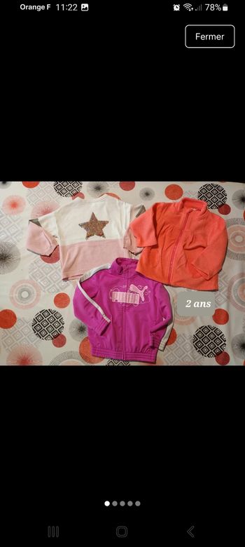 Lot 3 pulls 👧 taille 2 ans