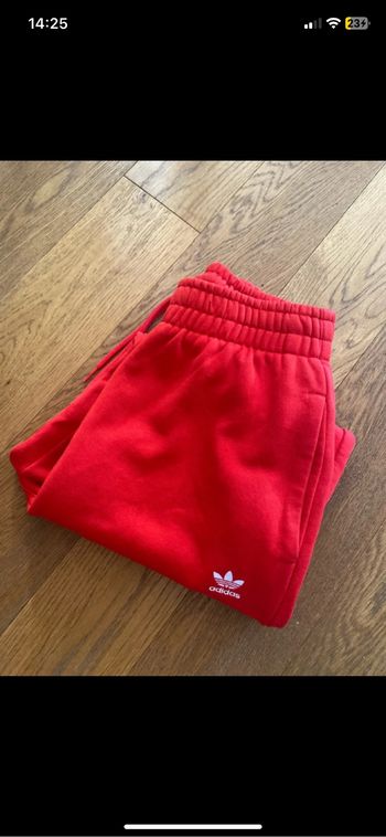 Jogging rouge Adidas