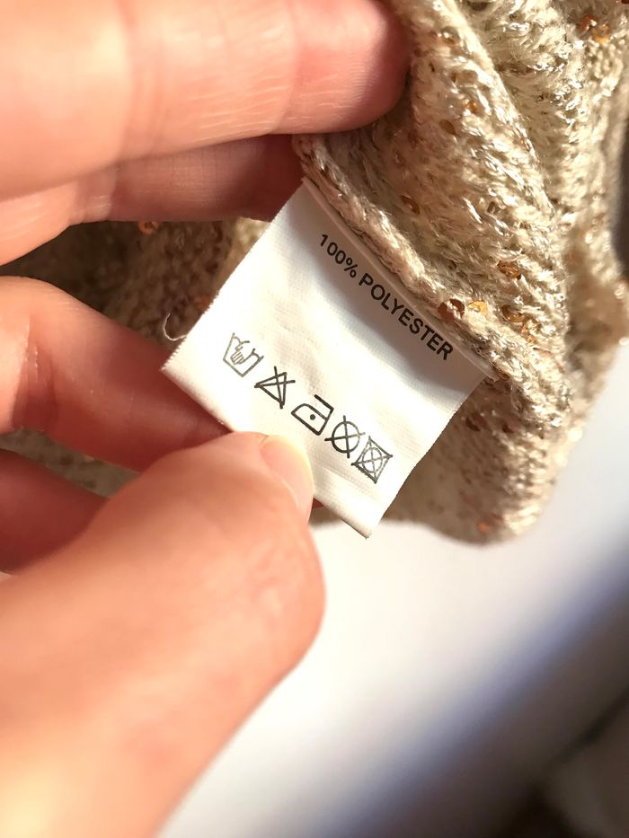 Pull beige à sequins et ouverture dans le dos taille unique - photo numéro 7