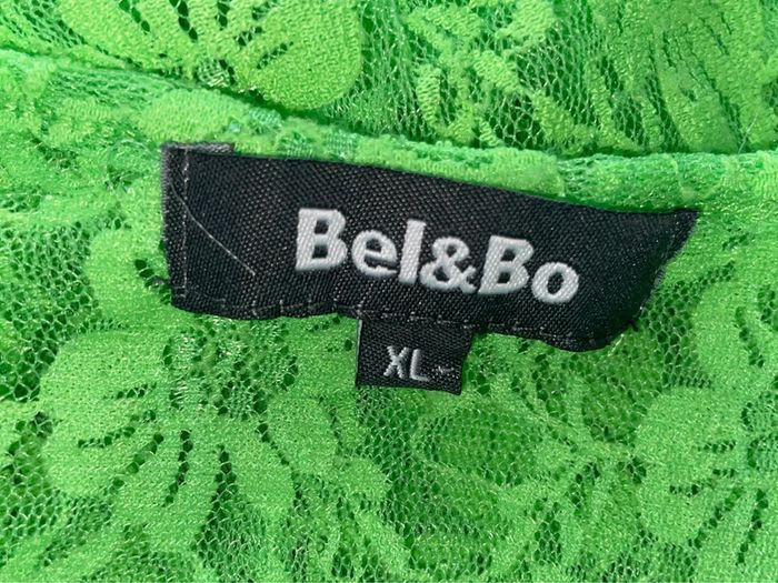 Haut dentelle vert fluo - xl - bel & bo - photo numéro 6