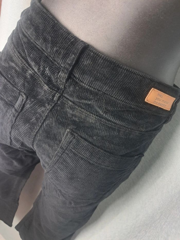 Happy pantalon velour noir pat d eph T. 36 en tbe - photo numéro 10