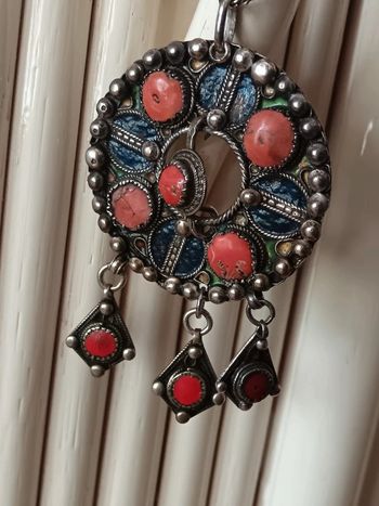Collier berbère email et corail