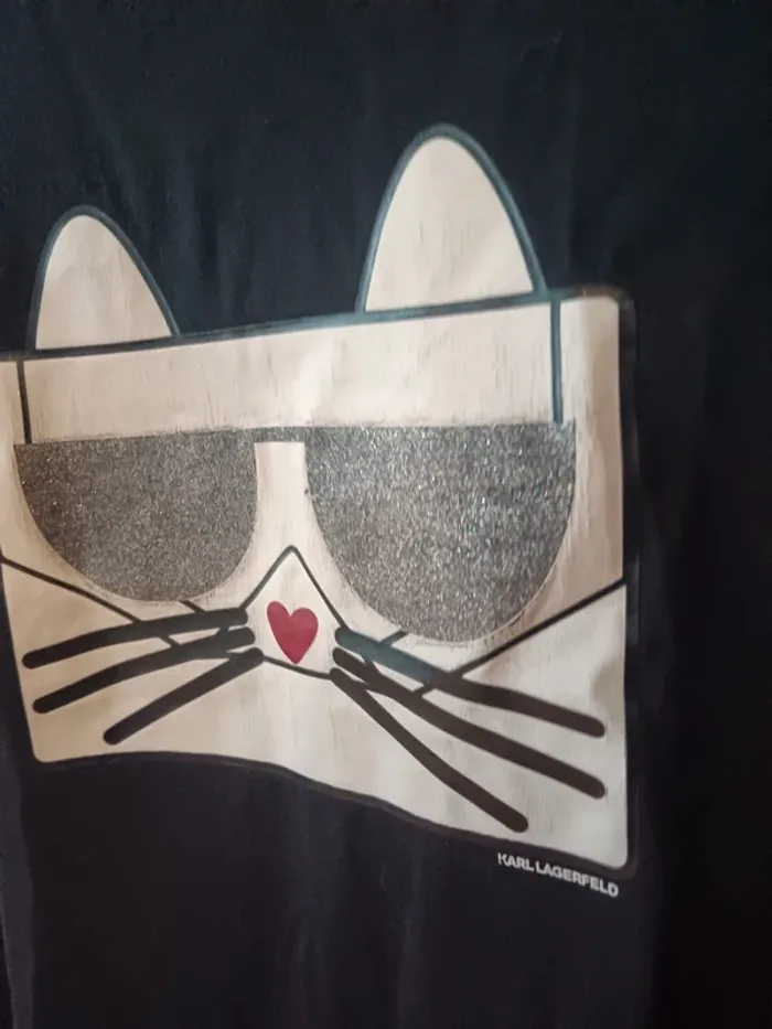 Teeshirt taille S Karl Lagerfeld choupette - photo numéro 3