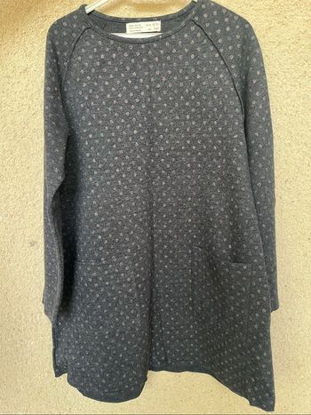 Robe Zara gris foncé 10 ans