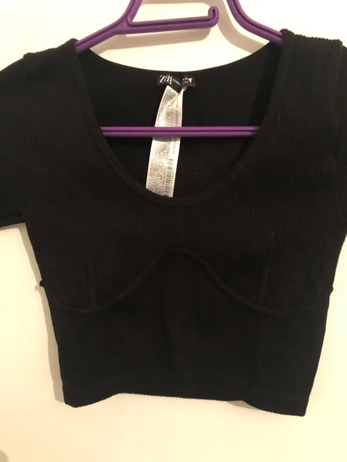 Crop top Zara Taille XS - photo numéro 3
