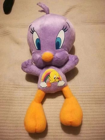 Titi violet environ 23cm