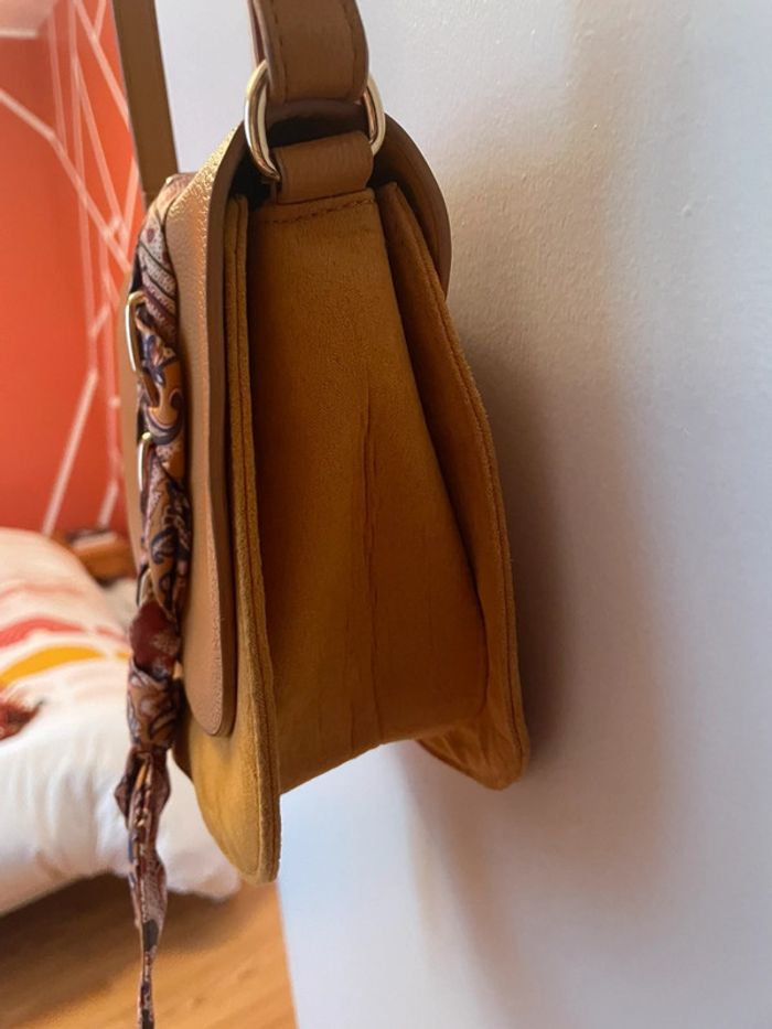 Sac bandoulière jaune Camaieu - photo numéro 4