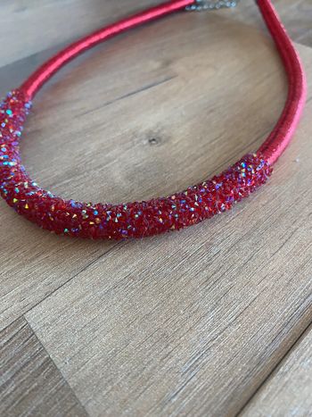 Collier Rouge Ras de cou