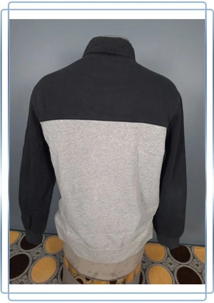 Veste légère /Track jacket Champion vintage noire et gris / homme - taille M / floqué (40) - photo numéro 6