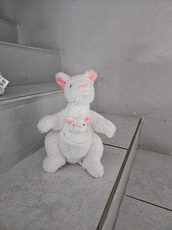 Peluche kangourou et son petit PELU