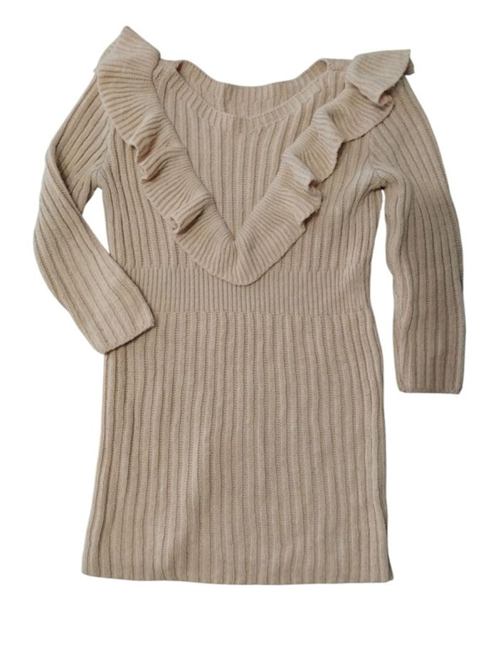 🎀 Jolie robe pull - rose poudrée - Taille 10 ans