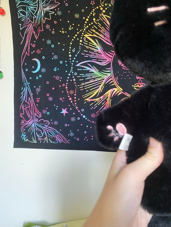 Peluche chat noir - photo numéro 3