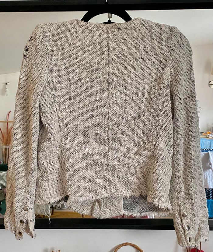 Veste Tweed Style Usée  Taille 36 IRO - photo numéro 7