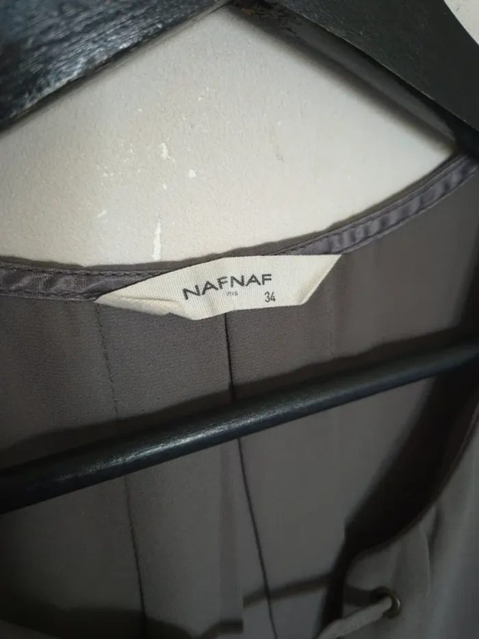 Débardeur blouse kaki naf naf taille XS - photo numéro 2