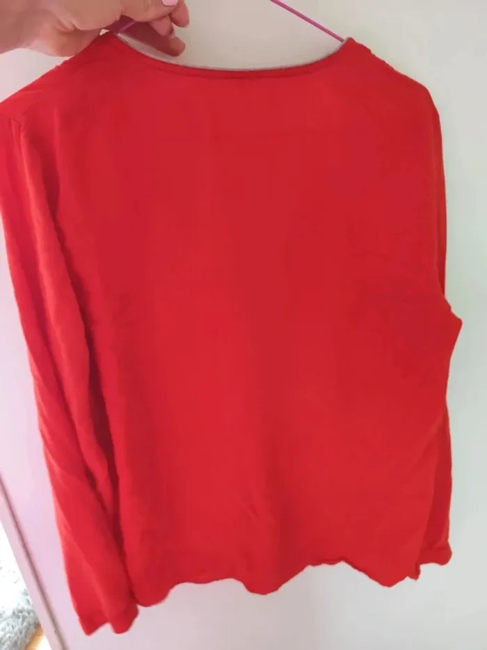 Chemisier rouge vif camaïeu - photo numéro 3
