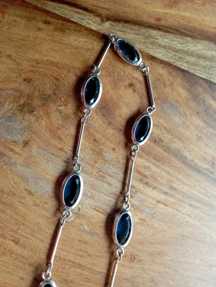 Collier argent vieilli Agatha - photo numéro 3