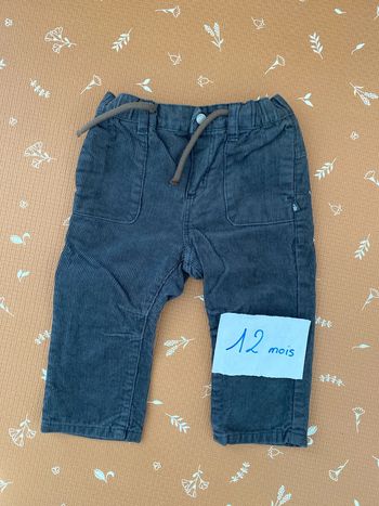 Pantalon velours 12 mois