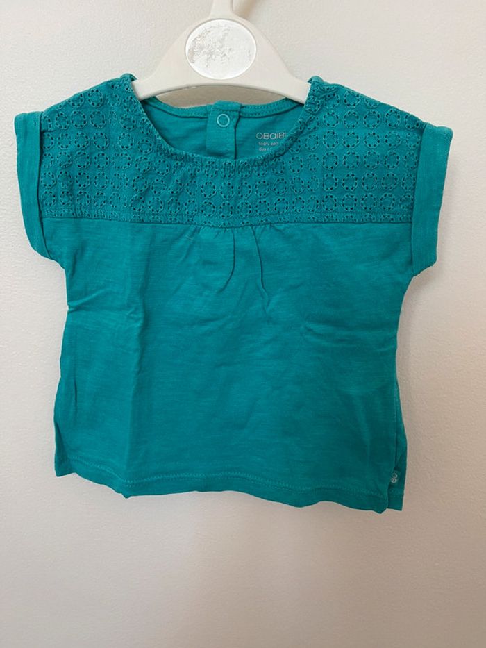 T-shirt manches courtes fille 6 mois