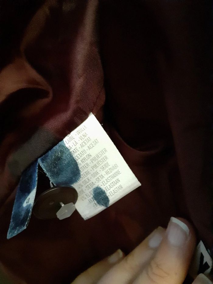 Veste bordeaux taille 40 - photo numéro 7