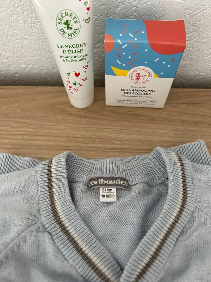 🧥 Cardigan bleu Vertbaudet 🧥 - photo numéro 7