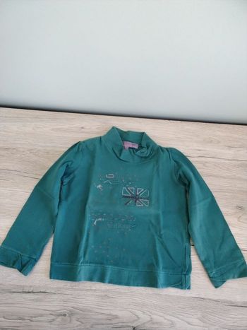 Tee-shirt manches longues à col roulé fille 3 ans 