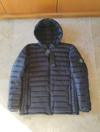 Stone Island Veste Matelassée Noire M • Neuve sans étiquette • Capuche amovible