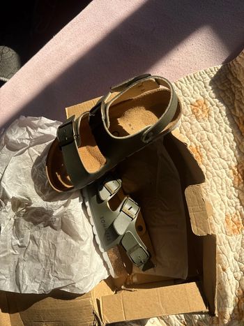 Jolies sandales Sommers en cuir neuves avec étiquette pointure 29