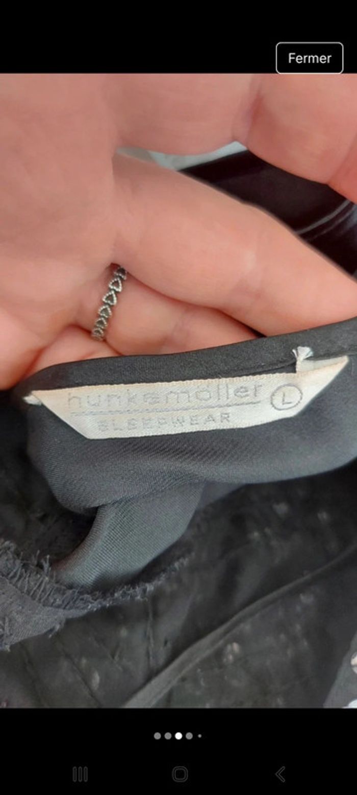 Nuisette noir et paillettes Hunkemöller taille L - photo numéro 3