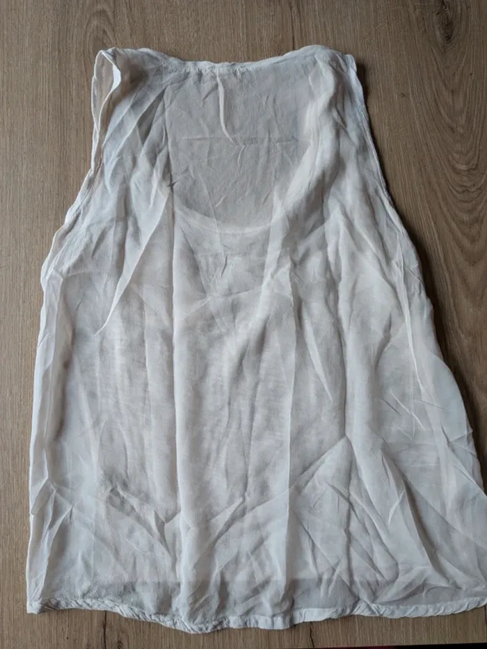 Haut américain vintage en coton et soie - photo numéro 3