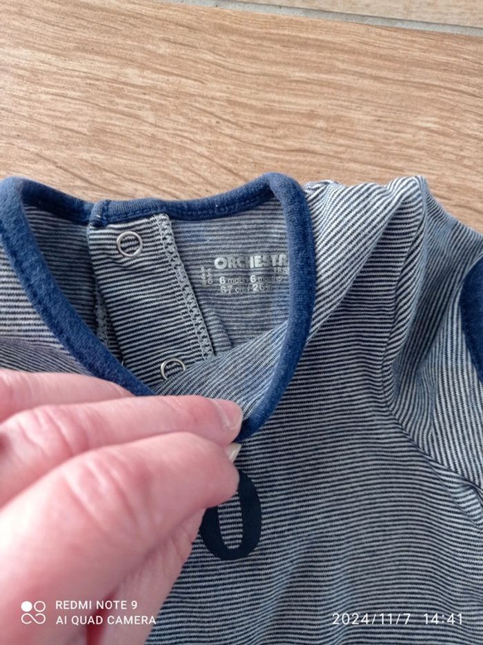 Lot 3 barboteuses combishorts 6 mois - photo numéro 6