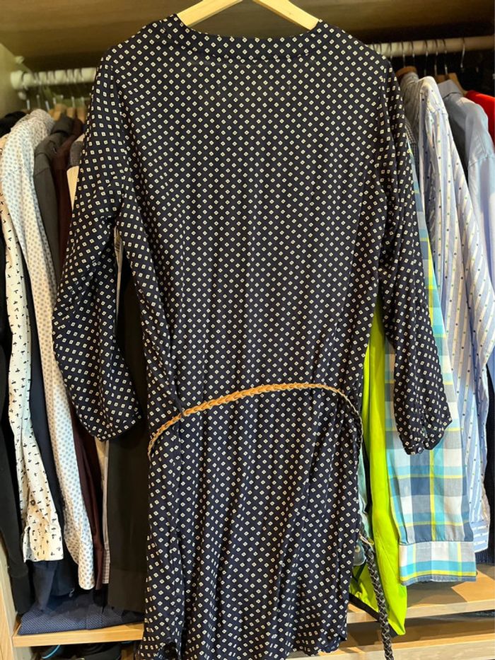 Robe petits losange bleu marine - photo numéro 3