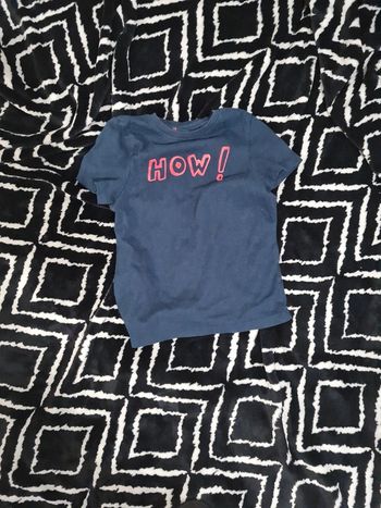 Tee shirt kiabi marine 4 ans